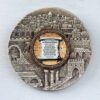 Business Blessing Decorative Ceramic Plate - Brown - English