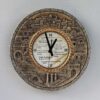 Wheel of Time Ceramic 24K gold plated Wall Clock