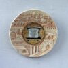 Old City Jerusalem Home Blessing Ceramic Plate - Beige - Russian