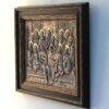 The Last Supper - Ceramic Relief in a Frame - Platinum & 24K gold Plating - Image 2