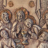 The Last Supper - Ceramic Relief in a Frame - Platinum & 24K gold Plating - Image 3