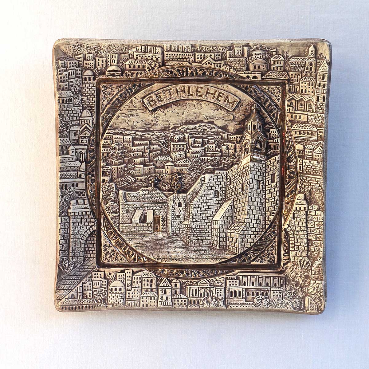 Tree of Life Ceramic Wall Plate Holy Land Gifts