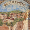 Ceramic Square Wall Plate - Church of the Nativity of Christ from Bethlehem - Color - Image 2