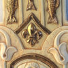 Hamsa Ceramic Handmade with Gold Plating - Big - Beige - Image 4